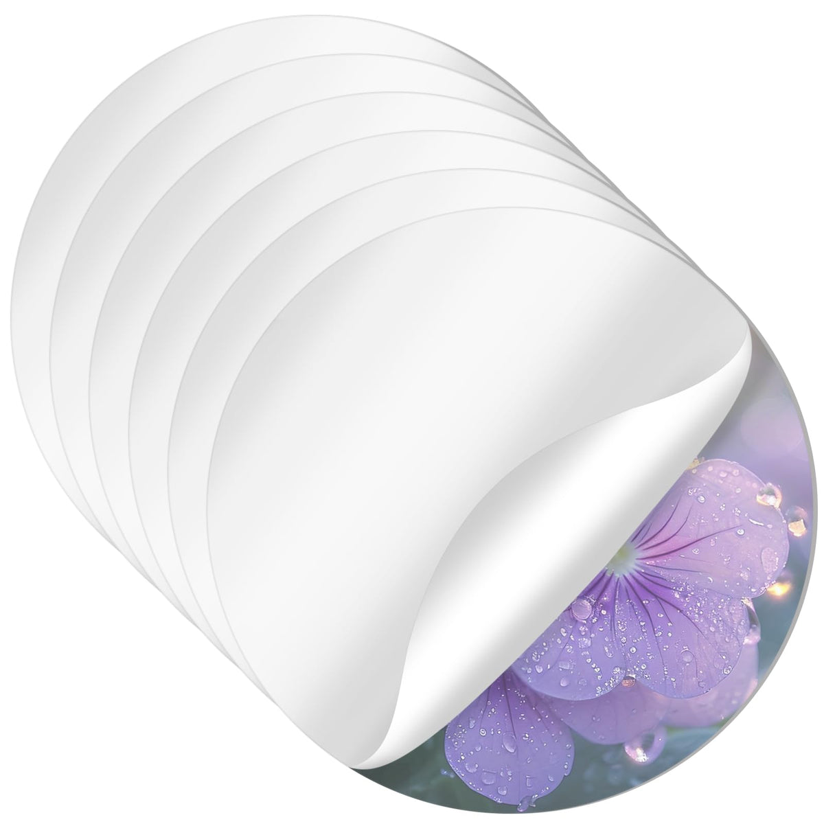 ZAHESIDS 6 Pack Acrylic Round Mirrors Circle Mirror Centerpieces Non Glass