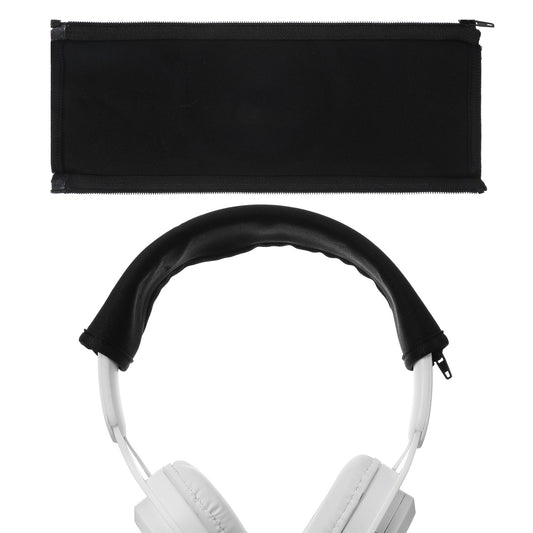 2 PCS Headphone Headband Cover Headphone Cushion for Top of Head Headphones Replacement Band Headband Protector with Zipper Washable Cushion Pad Protector Repair Part Easy Installation No Tool Needed