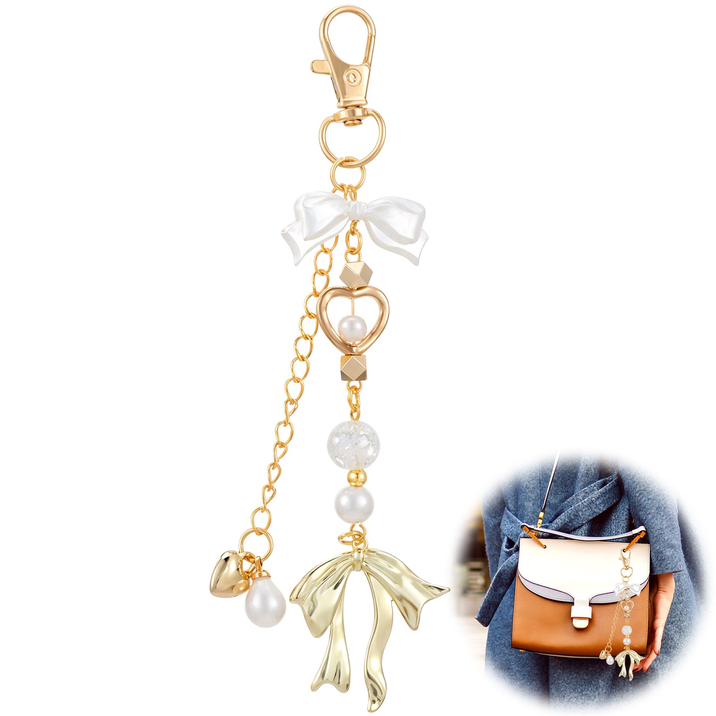 Tyqour Bow Keychain Charms