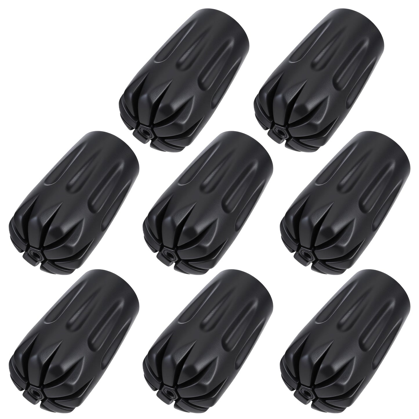 8 Pack Heavy Duty Walking Stick Tips Trekking Pole Accessories Hiking Sticks Canes Reinforced Rubber Ferrules for Trekking Poles Cane Tips Sticks Tip Protectors Cover Fit Non Slip Replacement Caps