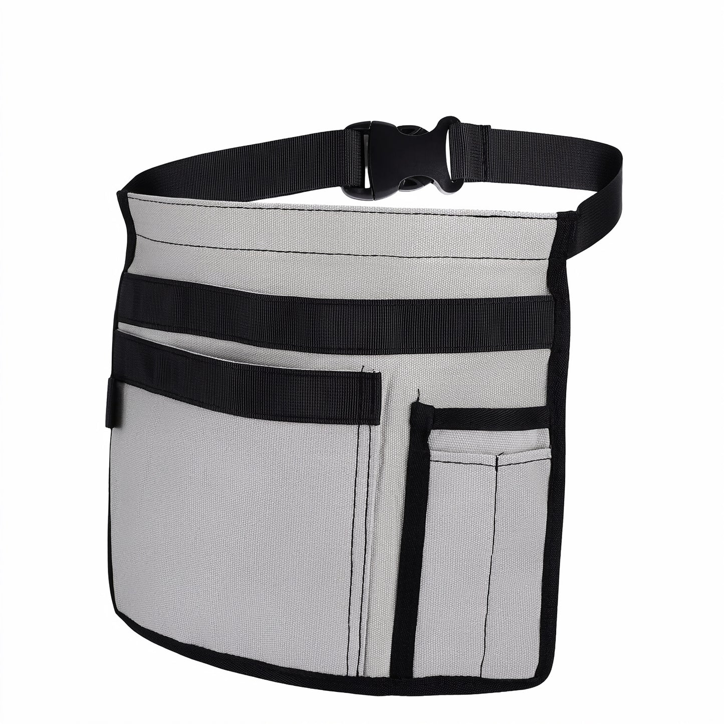 5-Pocket Tool Belt for Men, Single Side Tool Belt Pouch/Work Apron Adjustable Tool Pouch Belt Durable Canvas Construction for Daily Repair and DIY Use