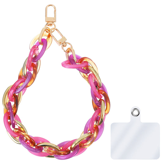 Ymapinc Cell Phone Chain Wrist Strap for Women - Acrylic Phone Accessories with Charm Wrist Strap Lanyard with Tether Tab