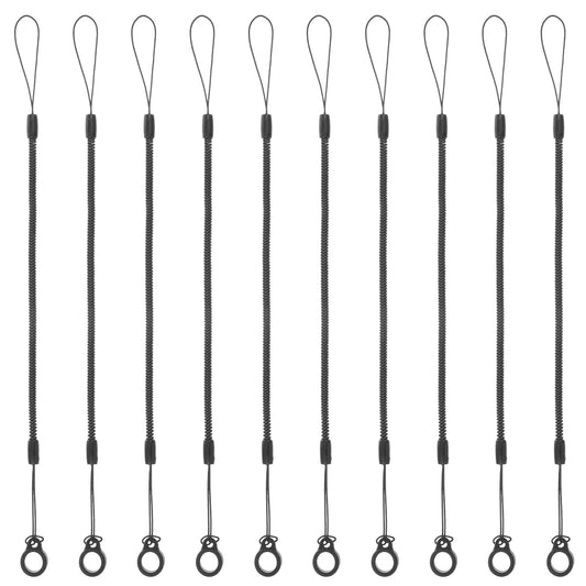10PCS Pen Leash Elastic Lanyard Plastic Retractable Tether with Silicone Ring Stylus Holder Cord for Drawing Touch Pens to Touchscreen（9.8in）