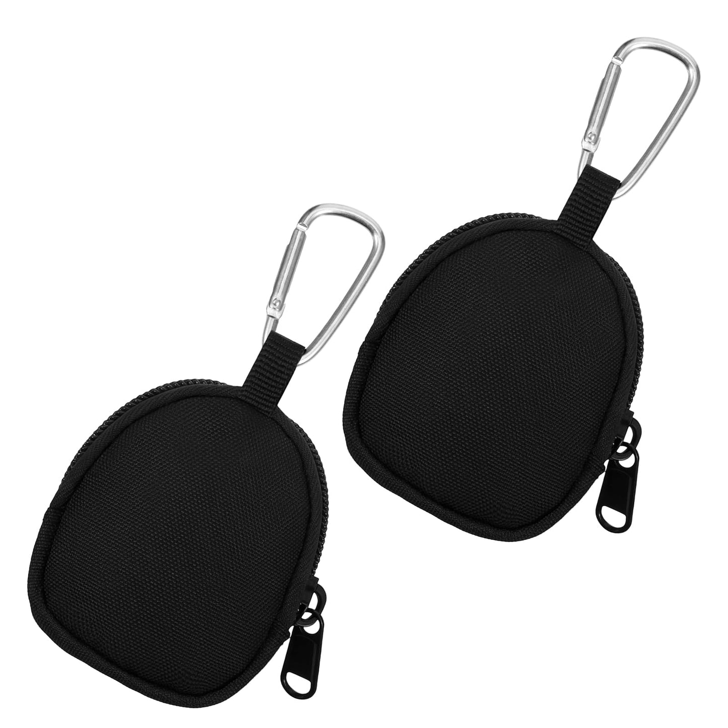 Chsoejuf 2PCS Small Change Purse for Coins Portable Pocket Round Zipper