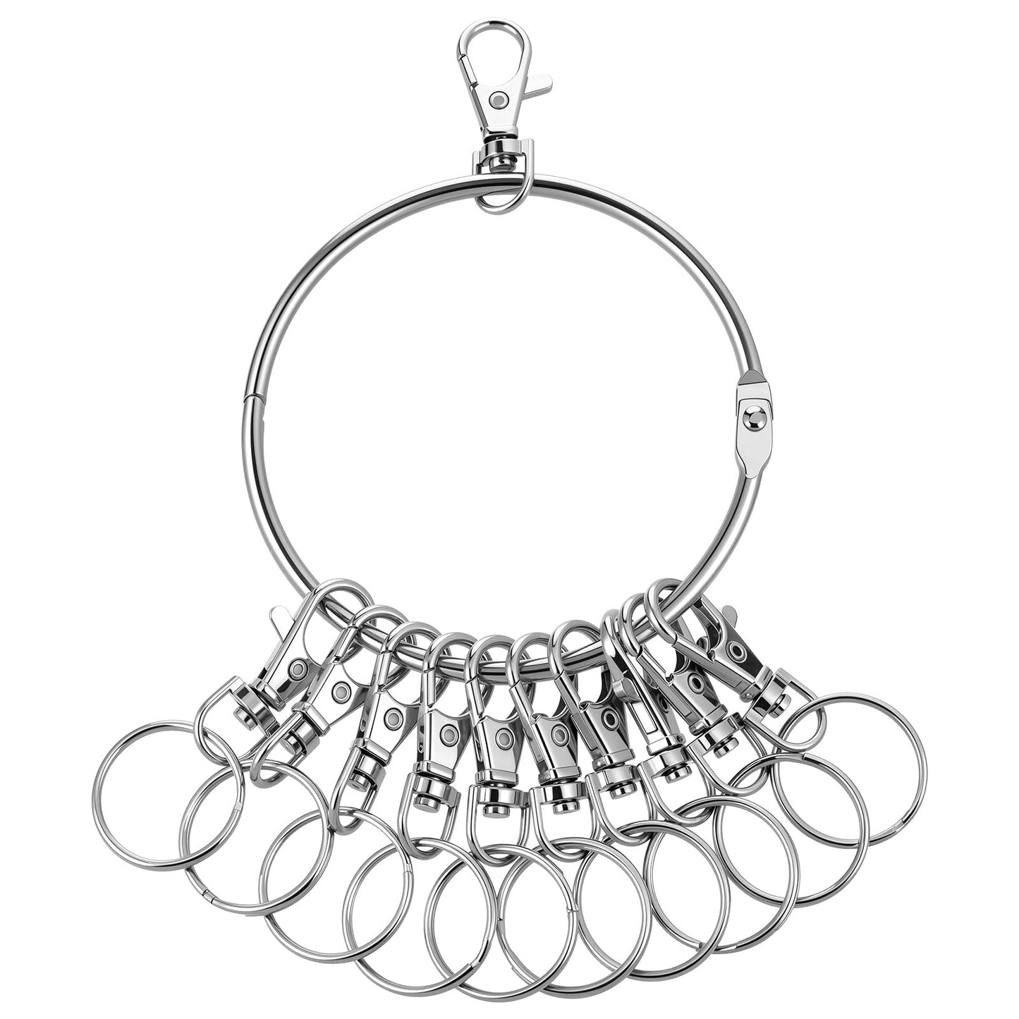 RAHHLIZS 1pcs Large Key Ring Hoop, Portable Big Key Ring Holder