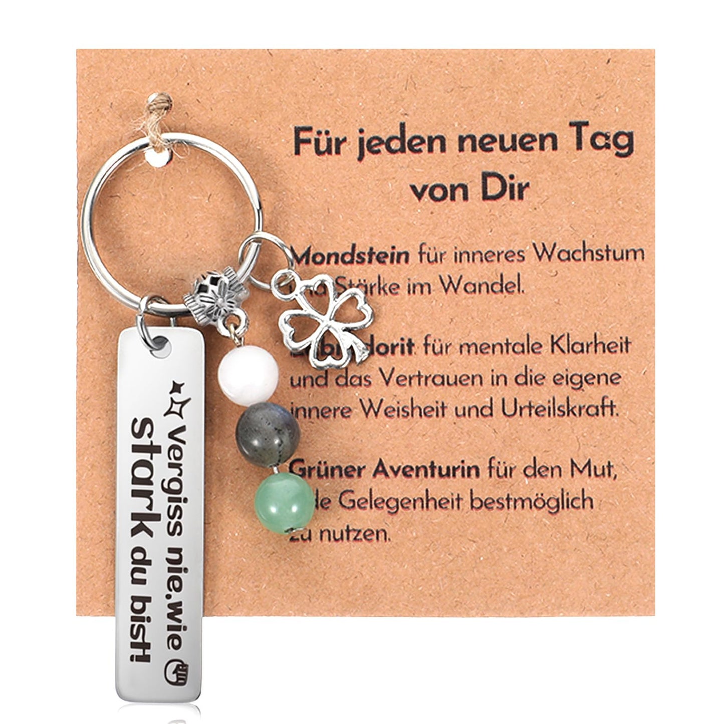 Tyqour Lucky Charm Keyring Women Birthday Gift Best Friend Gift Birthday Courage Get Well Soon Small Gifts Woman