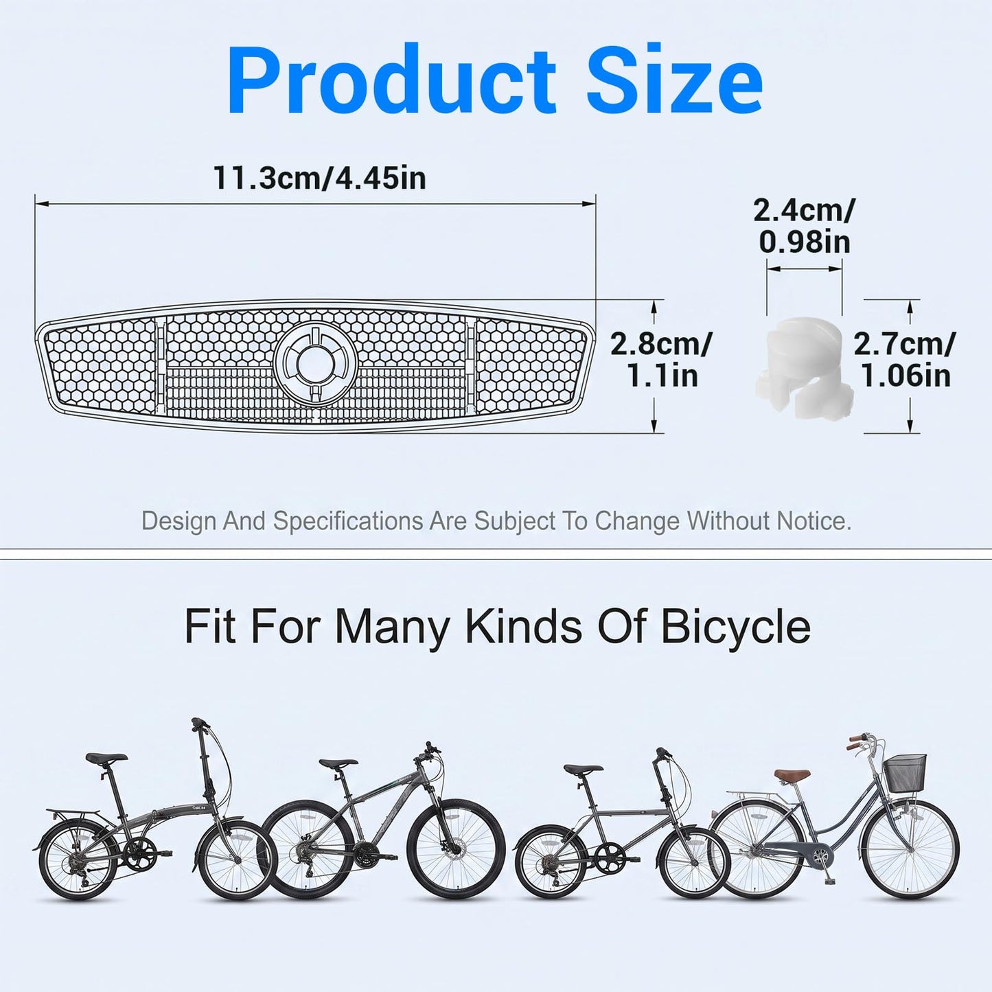 Sorcristy 4 Pack Bike Reflectors Bicycle Reflector for Night Riding