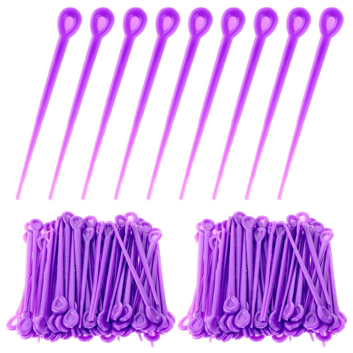 180 PCS Hair Roller Pins Plastic, Brush Roller Pick Plastic Hair Rollers Pins Brush Hair Rollers Pins Hair Curler Roller Pin for Hair Curling Styling Accessories (Purple)