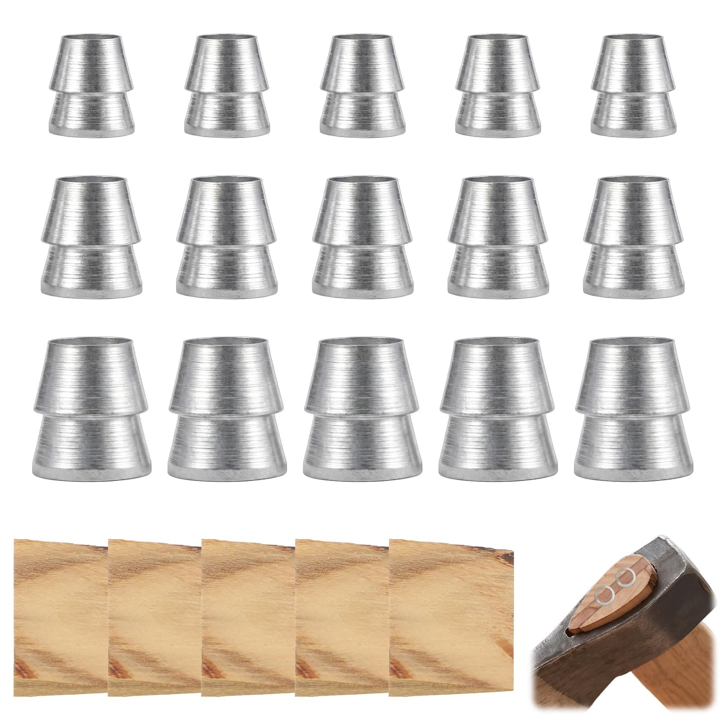 Chsoejuf 20PCS Axe Handle Wedge Safety Round Hammer Handle Wedges