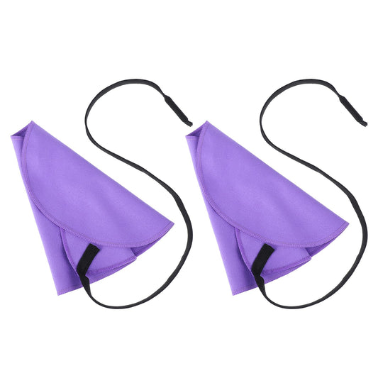 2 PCS Clarinet Swab Clarinet Cleaning Cloth with String Clarinet Silk Swab Clarinet Accessories Cleaning Swab Flute Cleaning Cloth for Inside Suitable Clarinet Piccolo Flute Sax Saxophone (Purple)