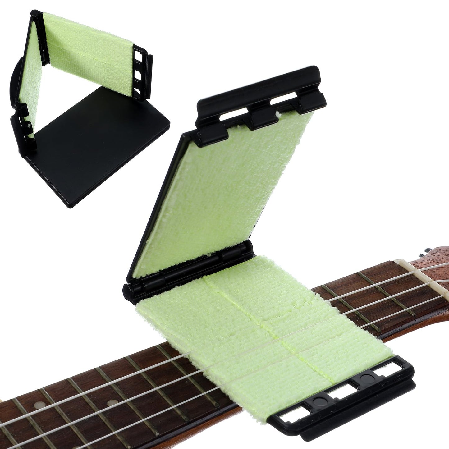 2 PCS Guitar String Cleaner Clean Fretboard Cloth Tool Guitar String Wipe Fretboard Maintenance Kit Premium Clean Cloth Tool Scrubber for Violin Bass Ukulele Electric Guitars and Other Instruments
