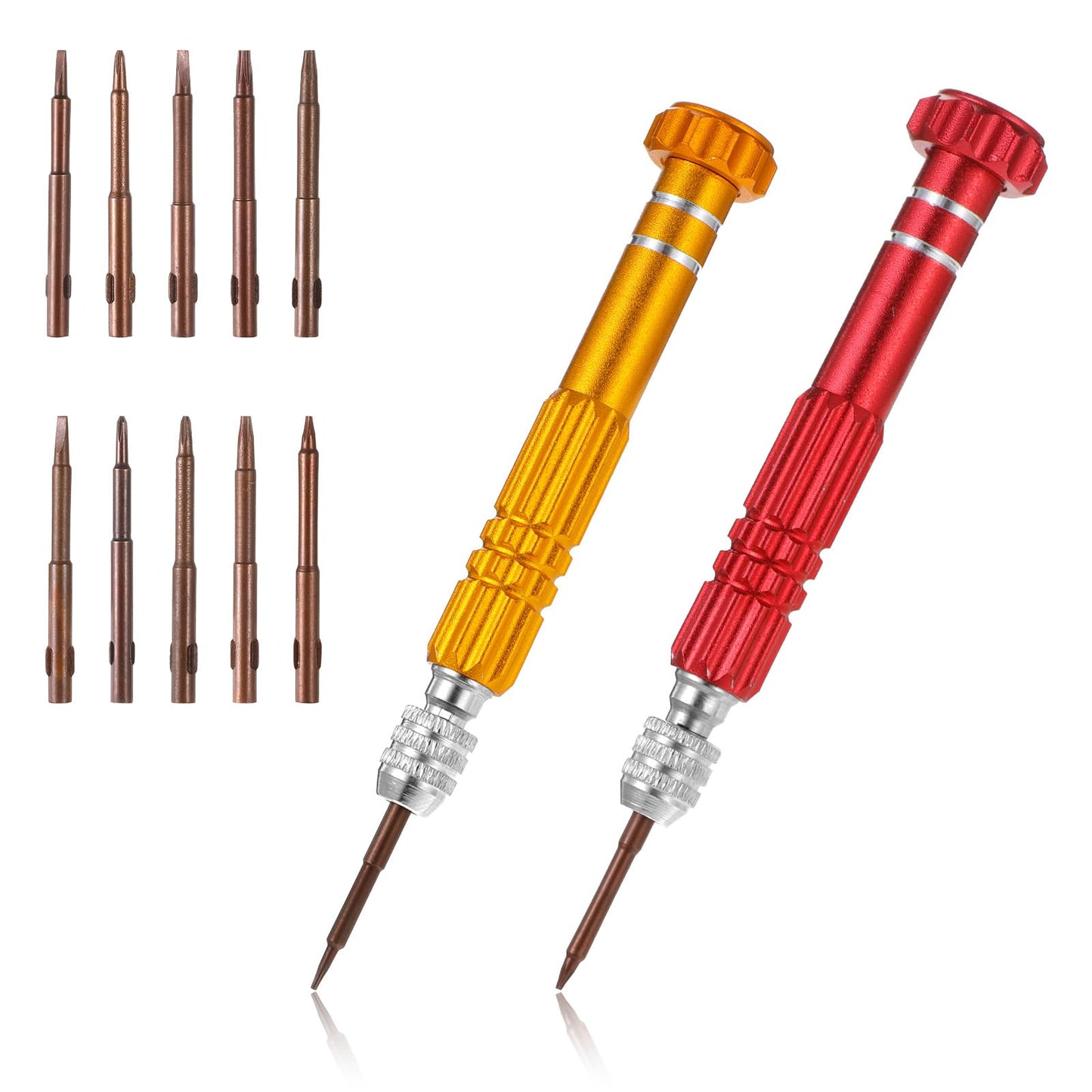 2PCS 5-in-1 Eye Glass Repair Kit Precision Glasses Screwdriver Set, Multifunctional Small Eyeglasses Repair Tool Kit Portable for Repairing Sunglasses, Watches, Electronic Products, Toys