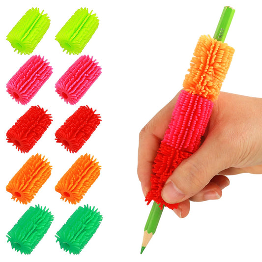 Ymapinc 3PCS Pencil Holders for Kids Handwriting,Universal Ergonomic Writing Aid, Soft Pencil Cushion Grip,Colorful Pencil Toppers for Kids Students Preschoolers