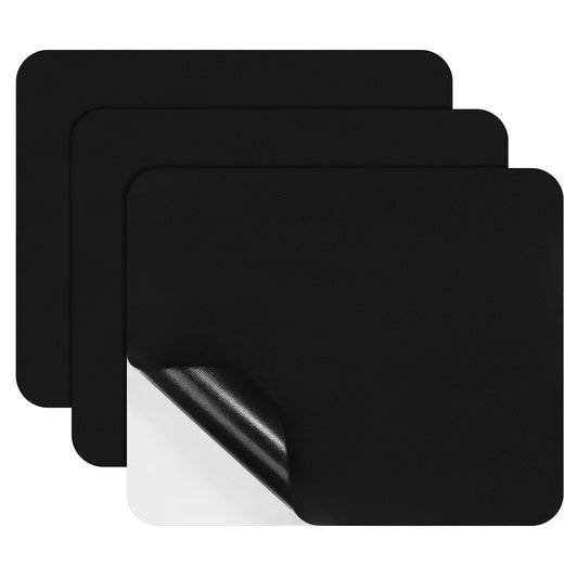 3 PCS Canvas Repair Patch, 9×11 Inch Waterproof Self-Adhesive Fabric Repair Patch, Strong Sticky Repair Kit for Sofas, Tote Bag, Boat Cover, Pop up Canopy, Car Seats (Black)