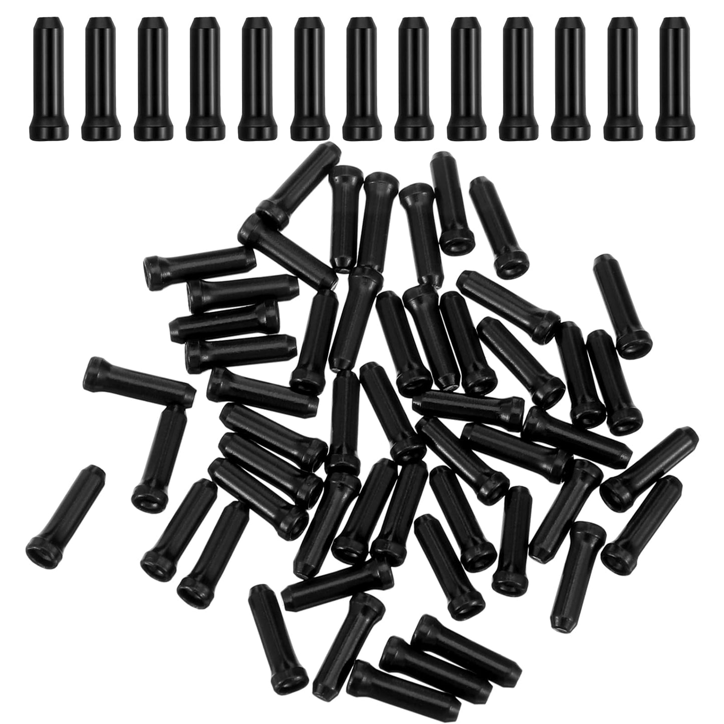 Chsoejuf 60PCS Bike Cable End Caps Aluminum Alloy Bicycle Brake Cable Ends