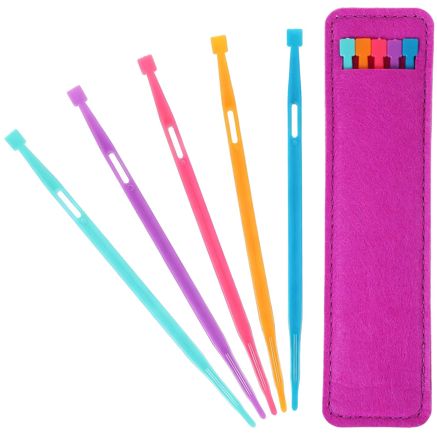 Chsoejuf 5PCS that Purple Thing Sewing Tool Plastic Sewing Stiletto Tools
