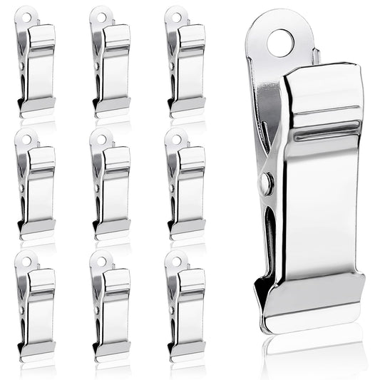 10 Pcs Small Clamps 1/2 Inch Wide Spring Clamps Metal Mini Clamps Spring Clips Metal Alligator Clips Crocodile Clamps for Work Home Improvement Wire Photo Curtain Crafts（Silver）