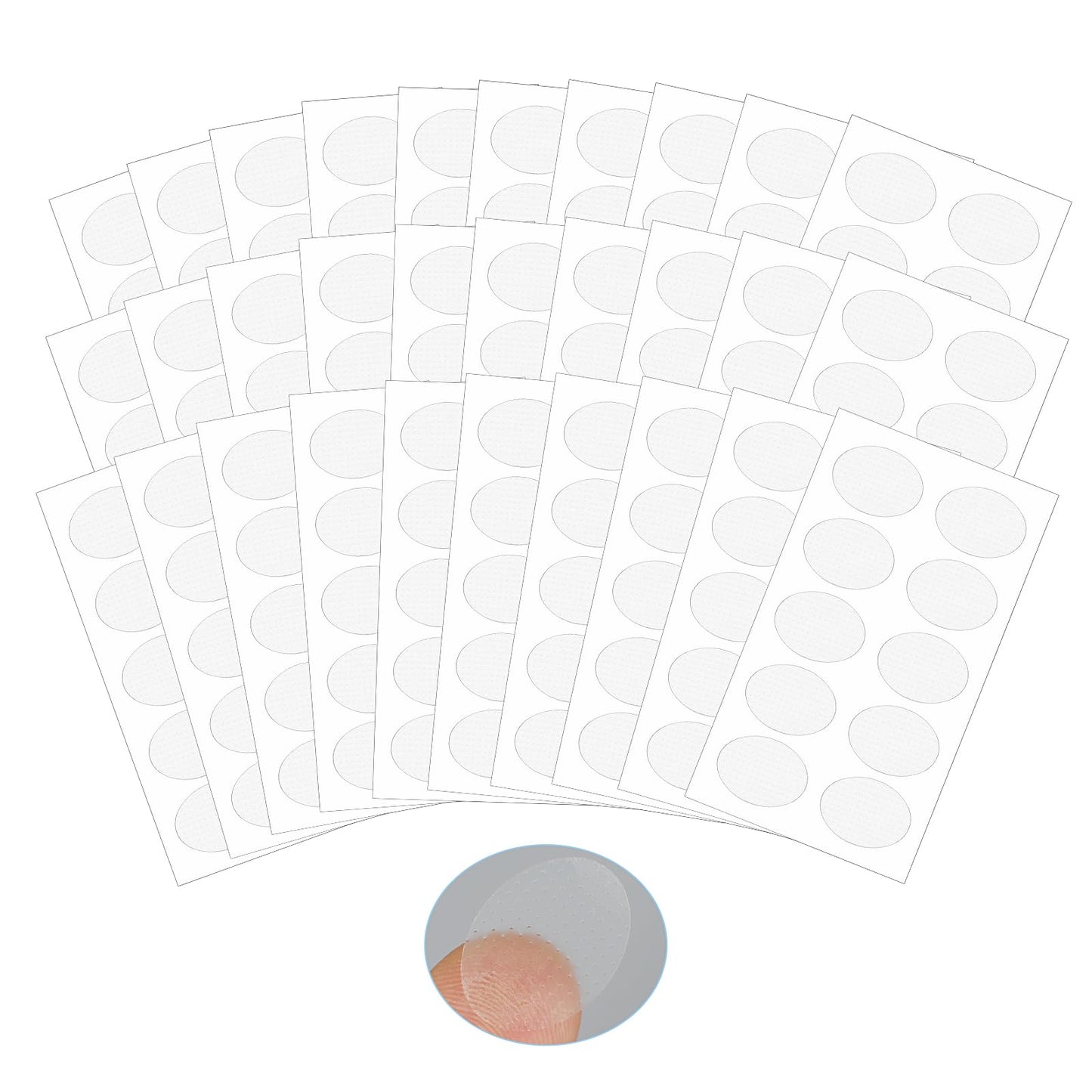 Ear Lobe Support Patches 300 Pcs Earring Lobe Support Patches Clear Earring Stickers For Split Ears Large Earring Patches Heavy Ear Stabilizers For Heavy Earrings For Long Time Wearing Earrings