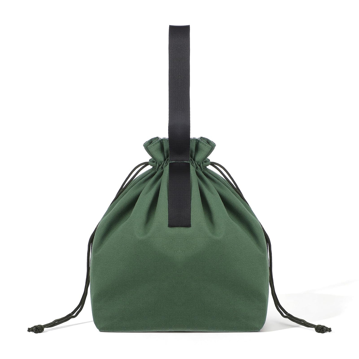 Chsoejuf Drawstring Lunch Bag, Waterproof Insulated Handbag Tote Bag(Green)