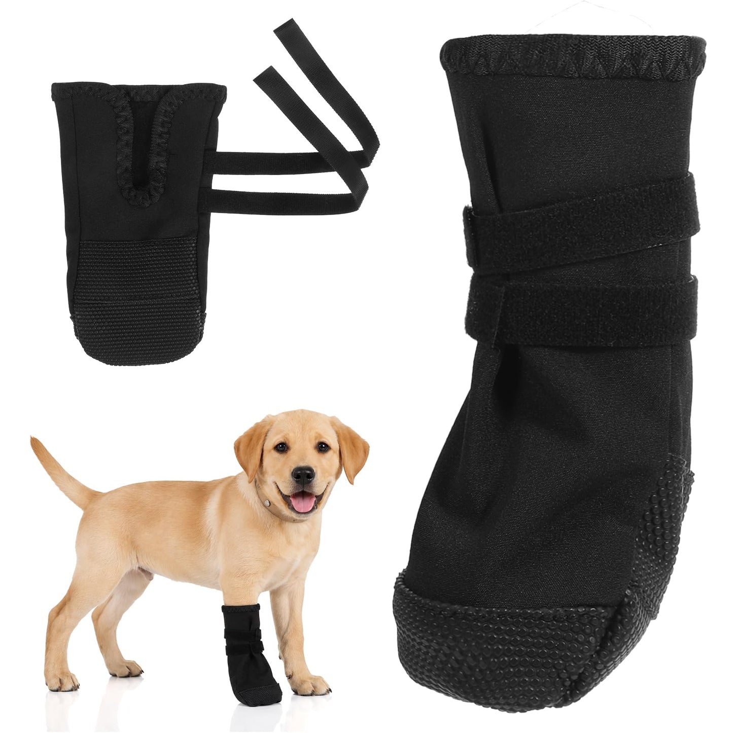 Dog Booties Dog Shoes for Hot Pavement Breathable Wound Recovery Boots