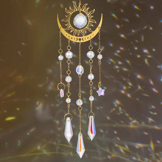 Sun Catchers With Crystals Crystal Sun Catchers Indoor Window Hanging Decor Colorful Suncatchers Prism Rainbow Maker Crystal Suncatcher For Windows Hanging Garden Home Indoor Decor