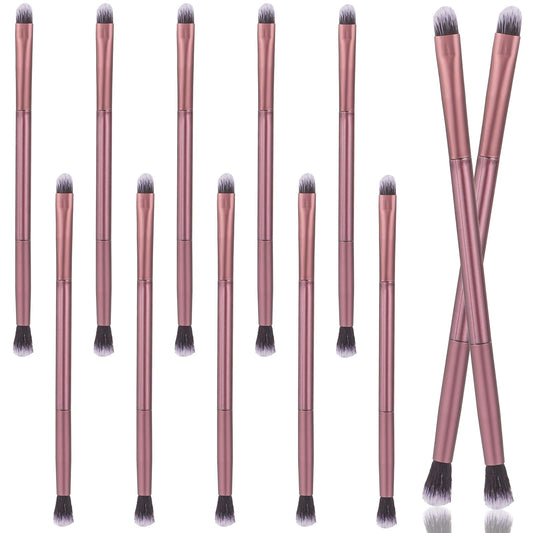 12 Pcs Concealer Brush Eyeshadow Applicators 2 In 1 Eyeshadow Double Ended Concealer Brush Foundation Makeup Applicator Under Eye Small Soft Firm Pointed For Blending Eye Shadow Liner