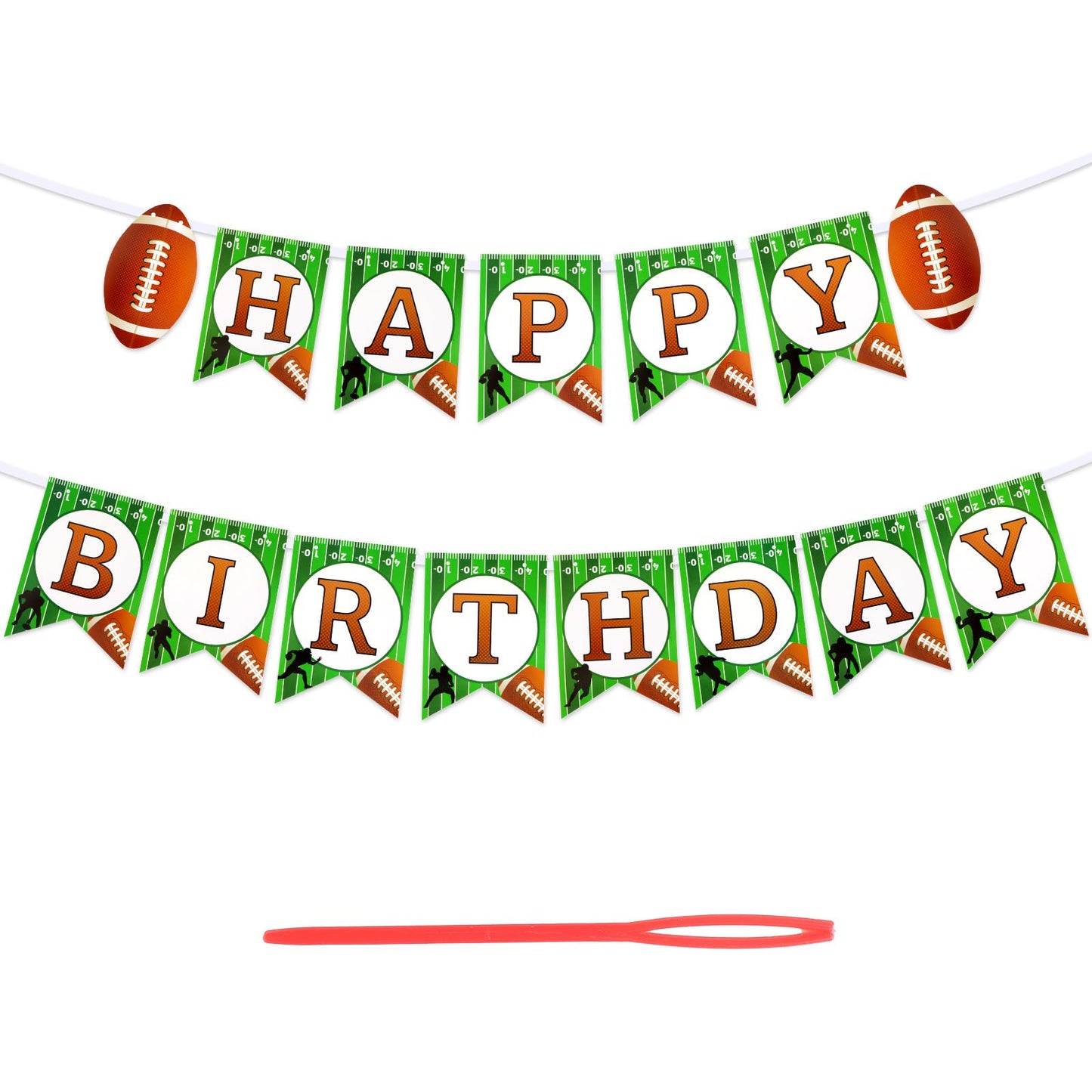 Ouligay Rugby Birthday Banners,Birthday Party Decorations,Rugby Themed Party Supplies for Wall DecorParty Supplies Photo Props