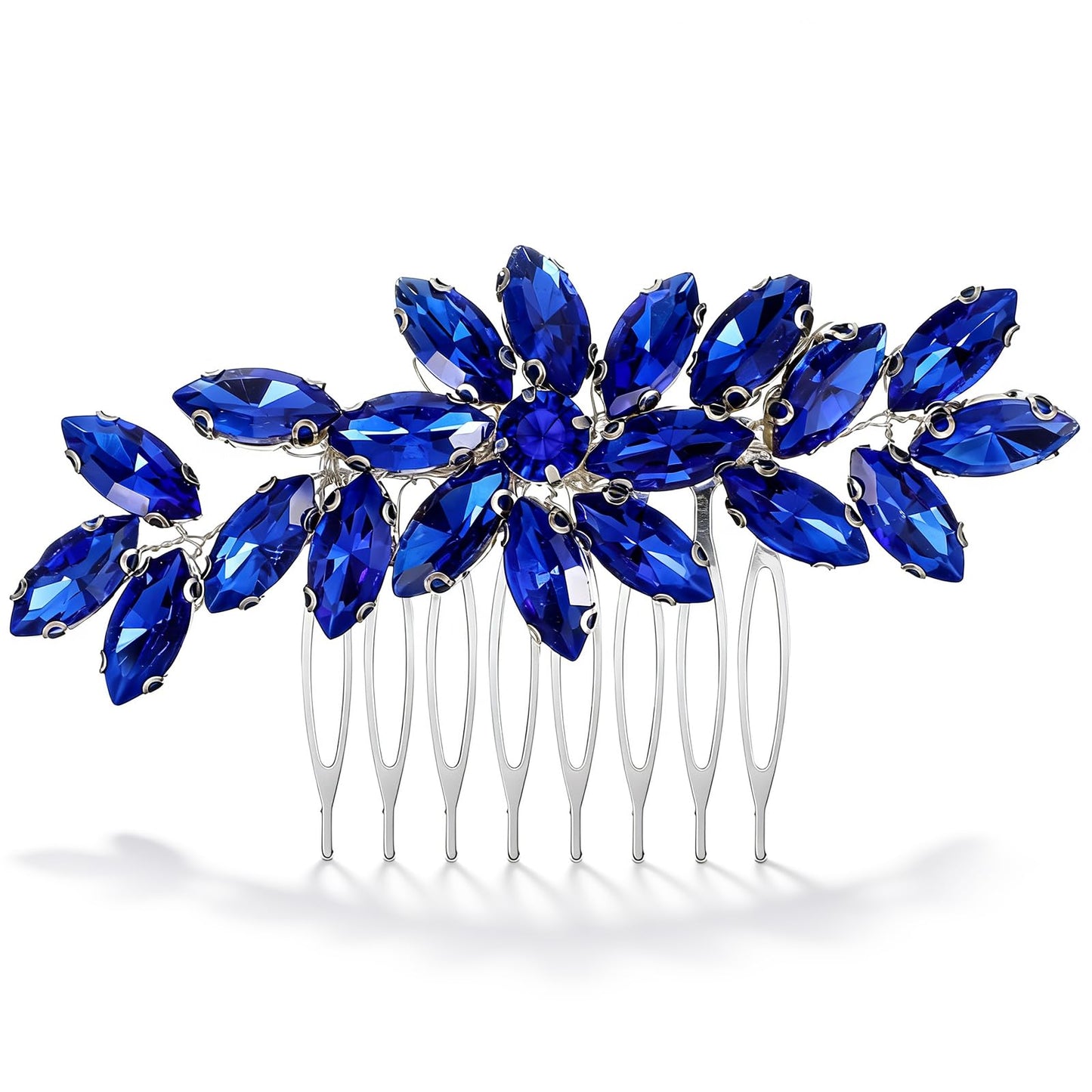 Ymapinc Blue Rhinestone Hair Comb Women's Crystal Bridal Hair Accessories for Wedding Parties, No and Exquisite, Birthday Gift for Women