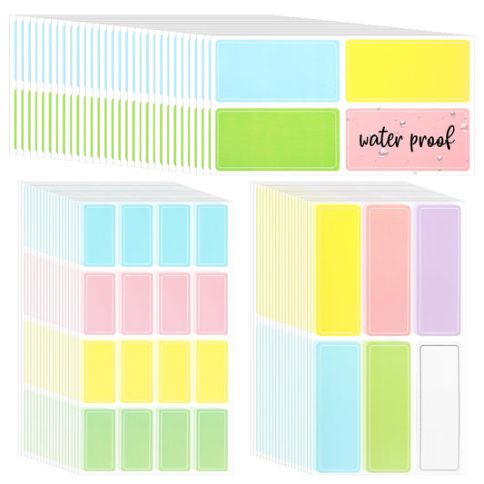 Waterproof Labels Stickers, Mabor 560 PCS Daycare Bottles Colored Removable Adhesive Name Label Stickers for Baby Kids School Supplies, Water Bottles,Home Storage Bottles