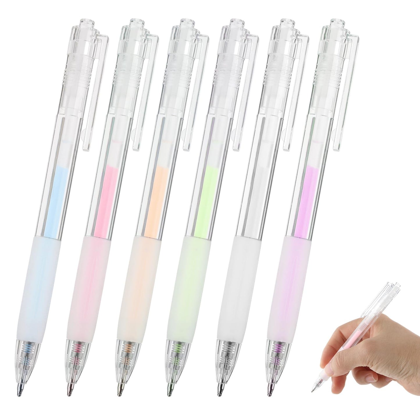 Mabor 6Pcs Glue Pens for Crafting, Quick Dry Ball Point Glue Pens, Apply Glue Like Writing, Precise Apply Easy Control Glue Pens for Scrapbooking DIY Drawing Craft Supplies
