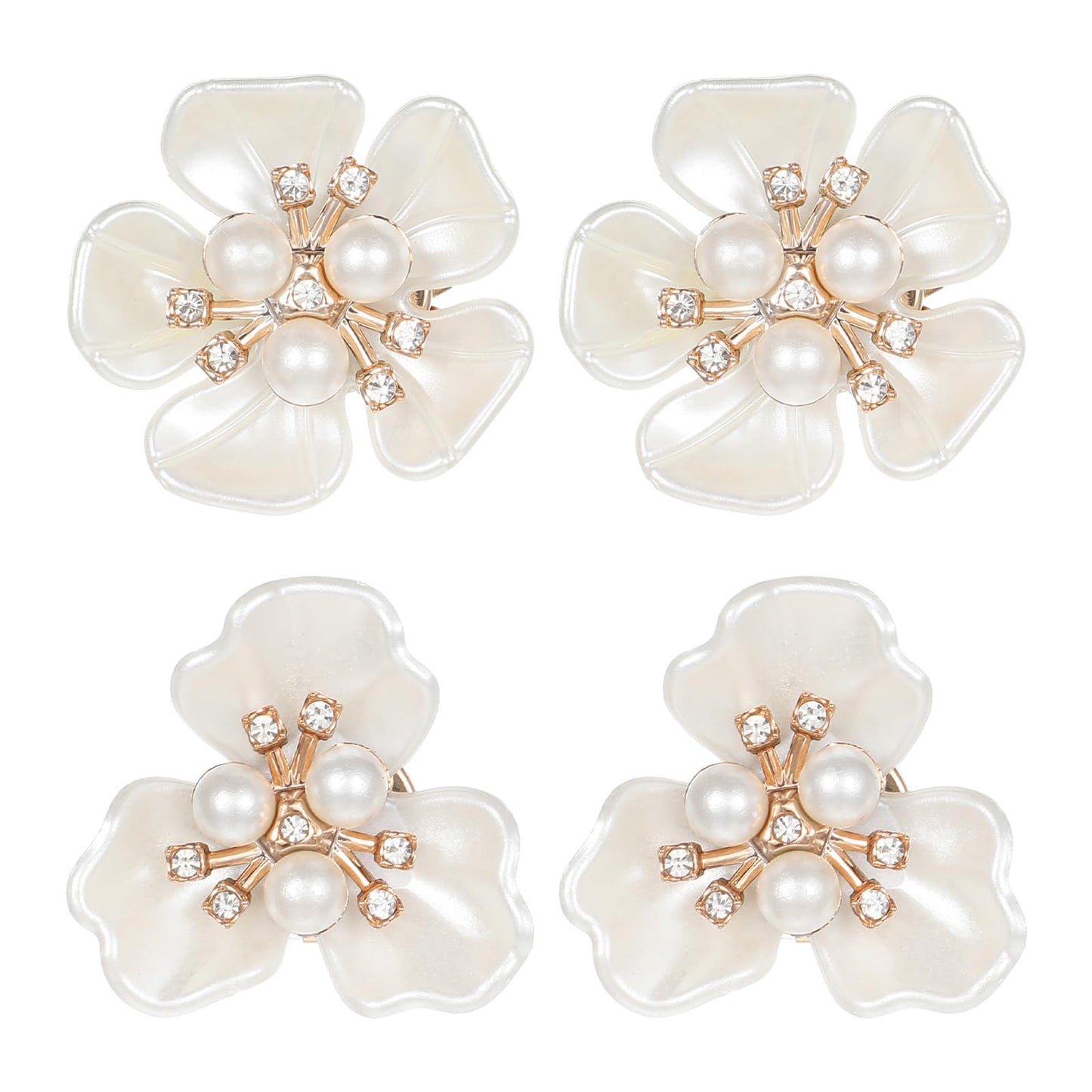 Chsoejuf 4 Pack Brooch Pins Button Covers for Women
