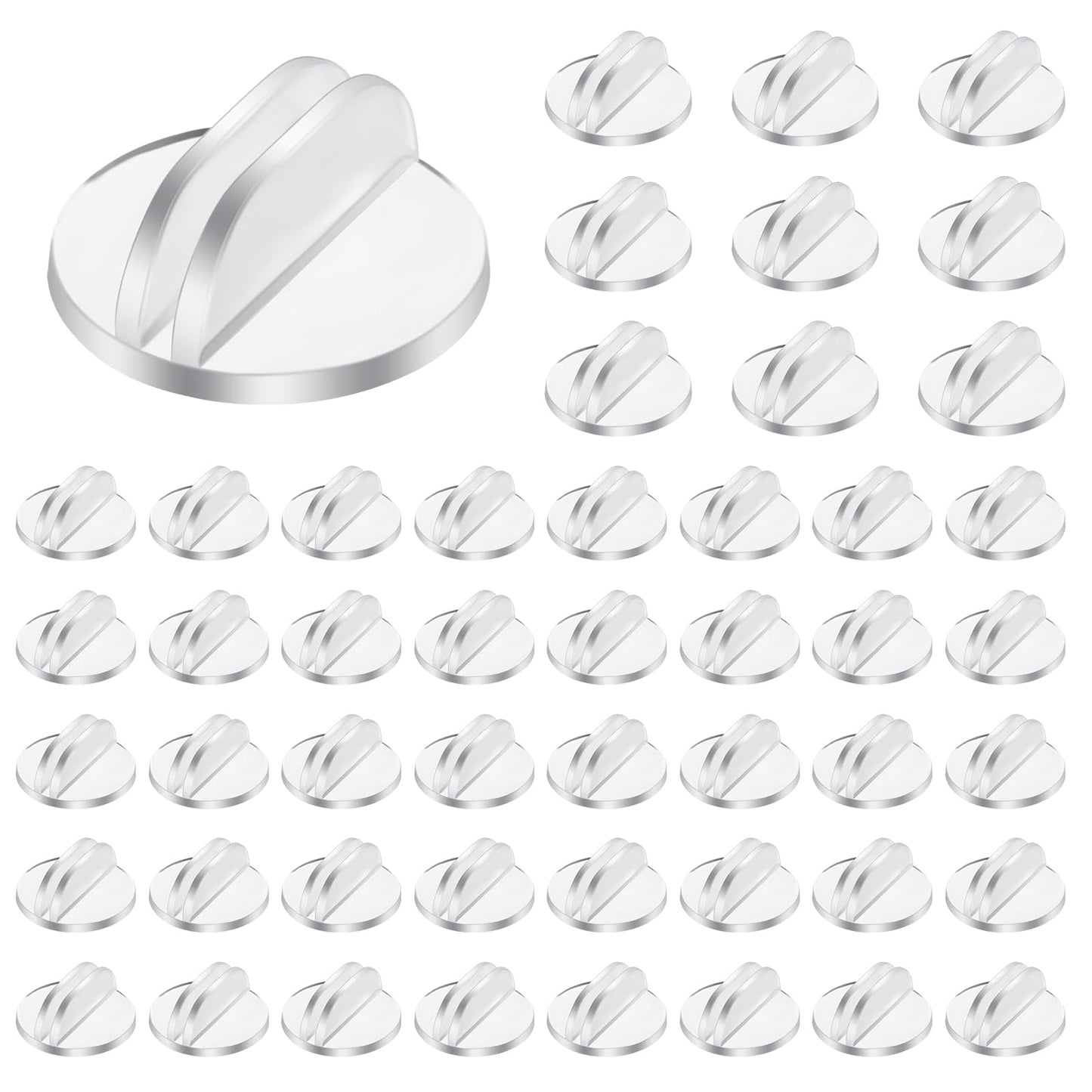 50 Pcs Card Stands Translucent Plastic Card Stands Game Card Stands Paper Miniature Bases Clear Paper Board Clips For Display Paper Game Piece Pictures Price Board Photos Memos Menus Labels 0.75 Inch