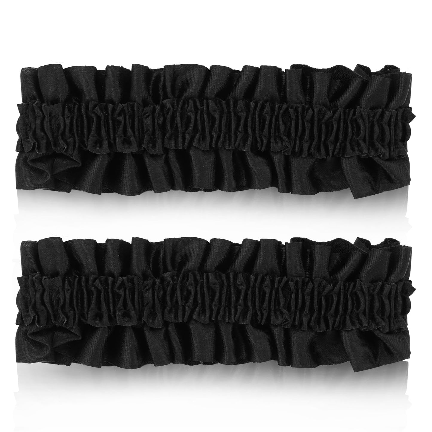 Mabor 2pcs Roaring 20s Armband Garter Set, Black Sleeve Shirt Holder Garters for Men 1920s Party
