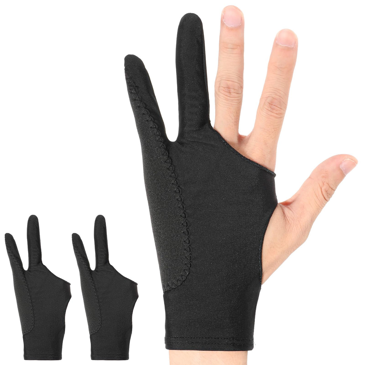 2 Pieces Drawing Glove Artist Gloves Digital Art Glove for Graphic Tablet
