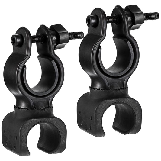 12PCS Universal Walking Stick Holders, Walking Stick Holders for Mobility Scooter Accessories, Wheelchair Cane Holder, Walking Cane Accessories (Black)