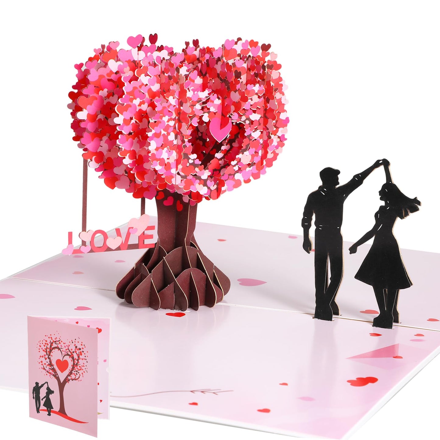 Ouligay 3D Pop Up Anniversary Card For Husband Wife Couple