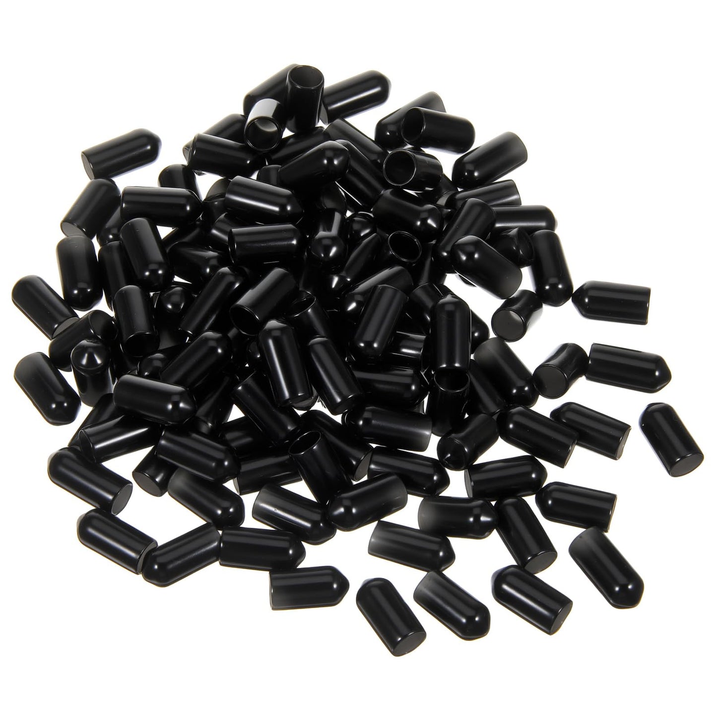 200PCS Pour Spout Covers, Rubber Bottle Caps Bottle Spout Cover Pour Spot Caps for Liquor, Liquid, Wine Clubs, Bars for Liquor, Liquid, Wine Clubs, Bars（Black）