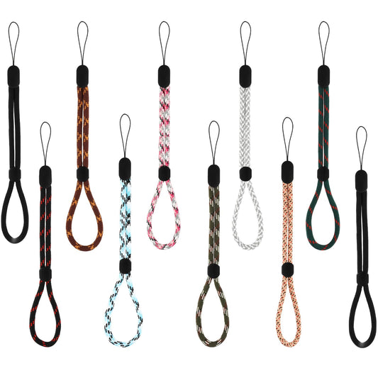 Teaaha 10PCS Phone Wrist Strap, USB Lanyard, Wrist Strap Lanyard, Wrist Lanyard for Phone, Flash Drive Lanyard, Adjustable Lanyard Phone Lanyard Wrist for Hangtags, Cell Phones, Keys, ID Cards