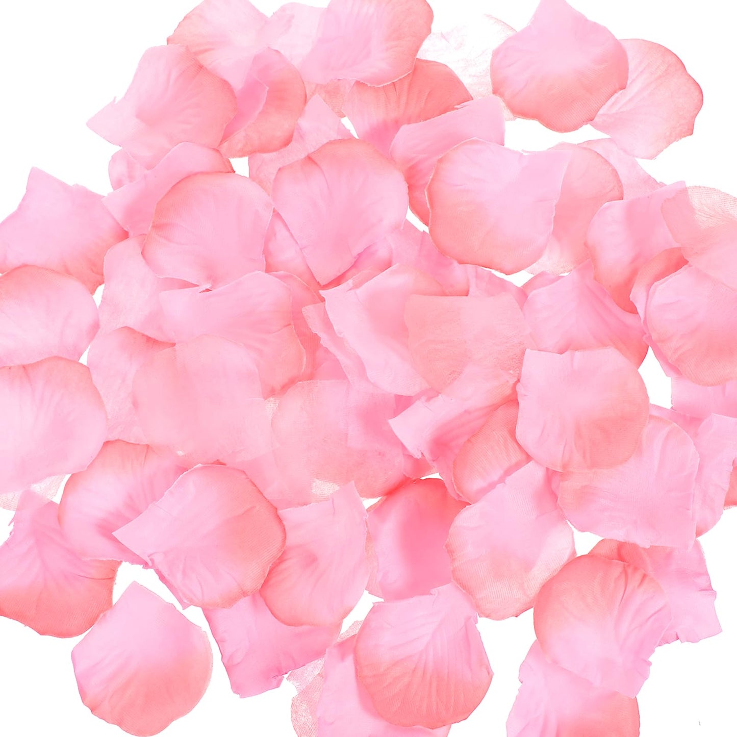 Chsoejuf 1000PCS Fake Rose Petals Pink Artificial Silk Flower Petal