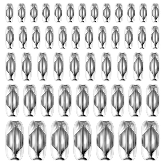 Teaaha 100PCS Stainless Steel Ball Chain Connector Clasps, 5 Sizes Ball Chain Connectors for 1.5/2.0/2.4/3/4mm, Bead Pull Chain Connectors for Jewelry Making DIY Crafts, Hanging Ornament Decoration