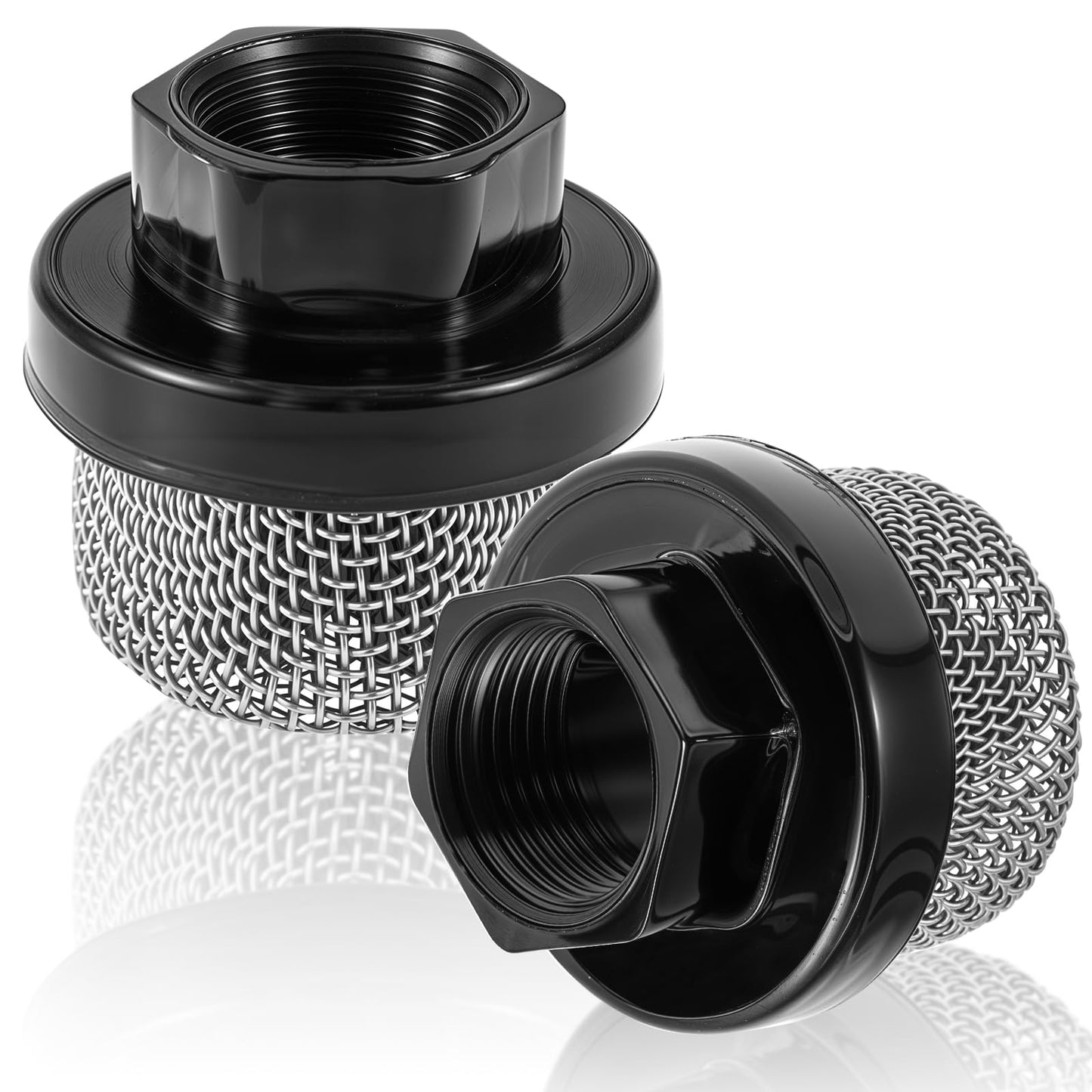 2PCS Inlet Suction Strainer Mesh Filter 7/8 Hose Inlet Strainer Filter Garden Hose Screen Pump Inlet Strainer Stainless Steel Inlet Strainer Hose Filter Screen Sprayer Garden Hose Suction Line Stainer