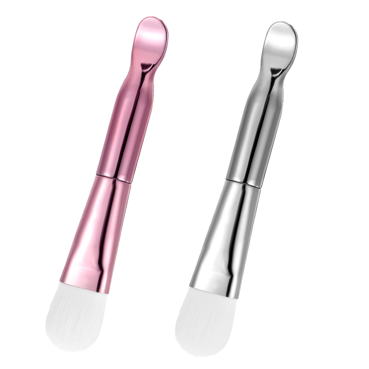 2 Pcs Face Mask Applicator Face Mask Brush Applicator Durable Silicone Soft Facial Masks Spatula Tool Dual Reusable Brush for the Anti Aging for Clay, Cream, Gel, And Mud Facial Masks