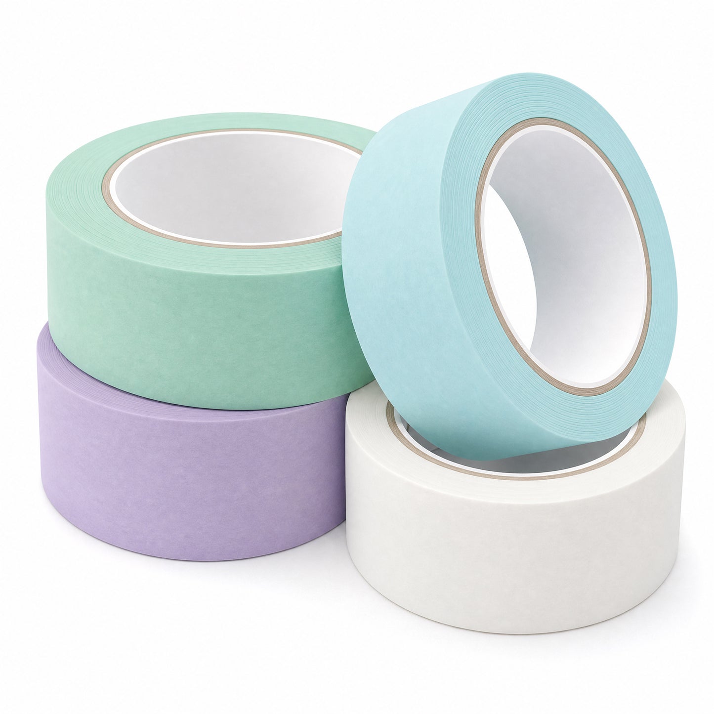 RAHHLIZS 4 Rolls Washi Tape Set Self-Adhesive Decorative Colorful Masking Tape