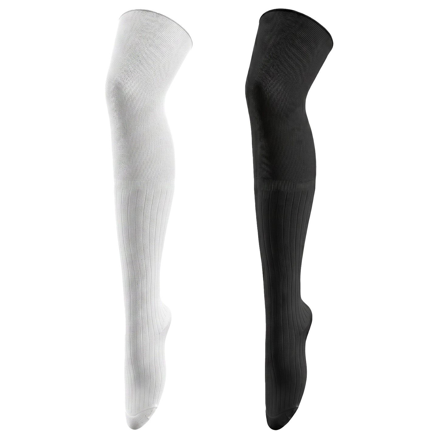 Rahhlzs 2 Pairs Stretchy Knee High Socks for Women Comfort Thigh High Socks Warm Cable Over The Knee-Socks for Daily Wear, Cosplay