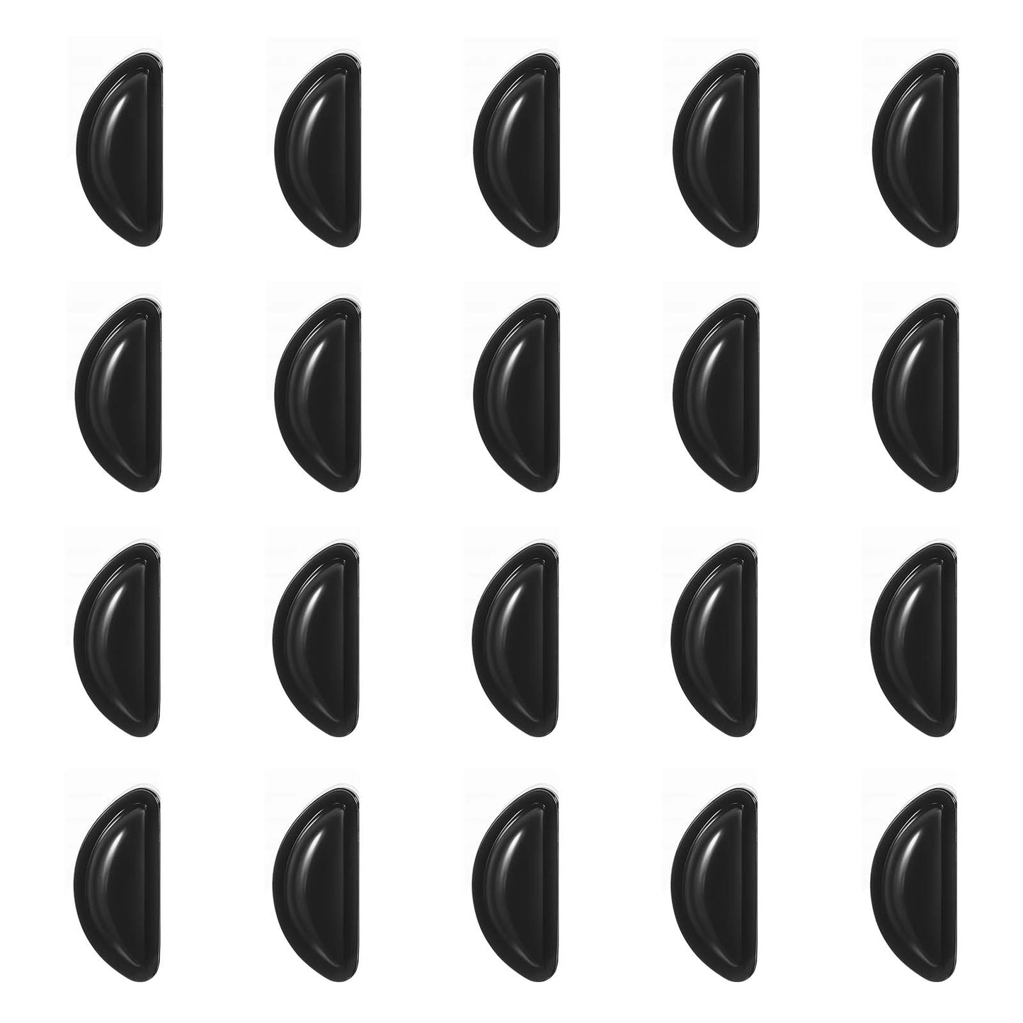 Ymapinc 10 Pairs Glasses Nose Pads, Silicone Glasses Nose Grips Non Slip, Self-Adhesive Nose Pads with Non-Slip Surface Suitable for Sunglasses and Glasses with Plastic Frames, Black