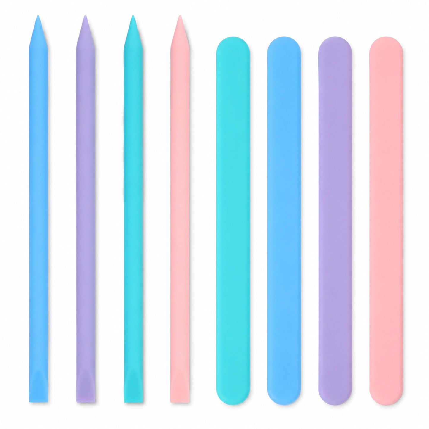 RAHHLIZS 8 Pcs Silicone Stir Sticks Reusable Colored Silicone Wax Stick