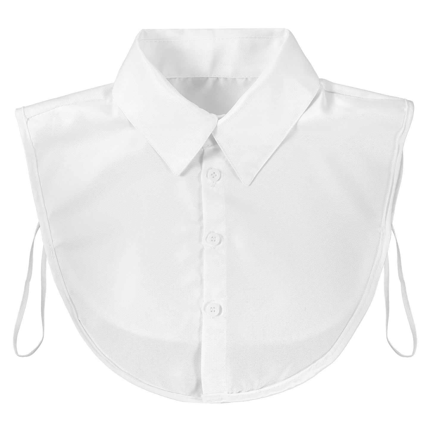 Matwsec Fake Collar for Women, Detachable Dickey Collar, Faux Collars Blouse Half Shirt Collars Tops for Daily Graduation Halloween Winter Christmas White