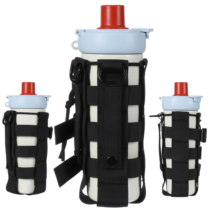Tactical Nylon Bottle, Water Bottle Holder Pouch,Backpack Water Bottles Holder,Multi-Purpose Tactical Fuel Bottles Bag, Adjustable Size For Outdoor Activities, Adapted to Backpack/Vest/Belt