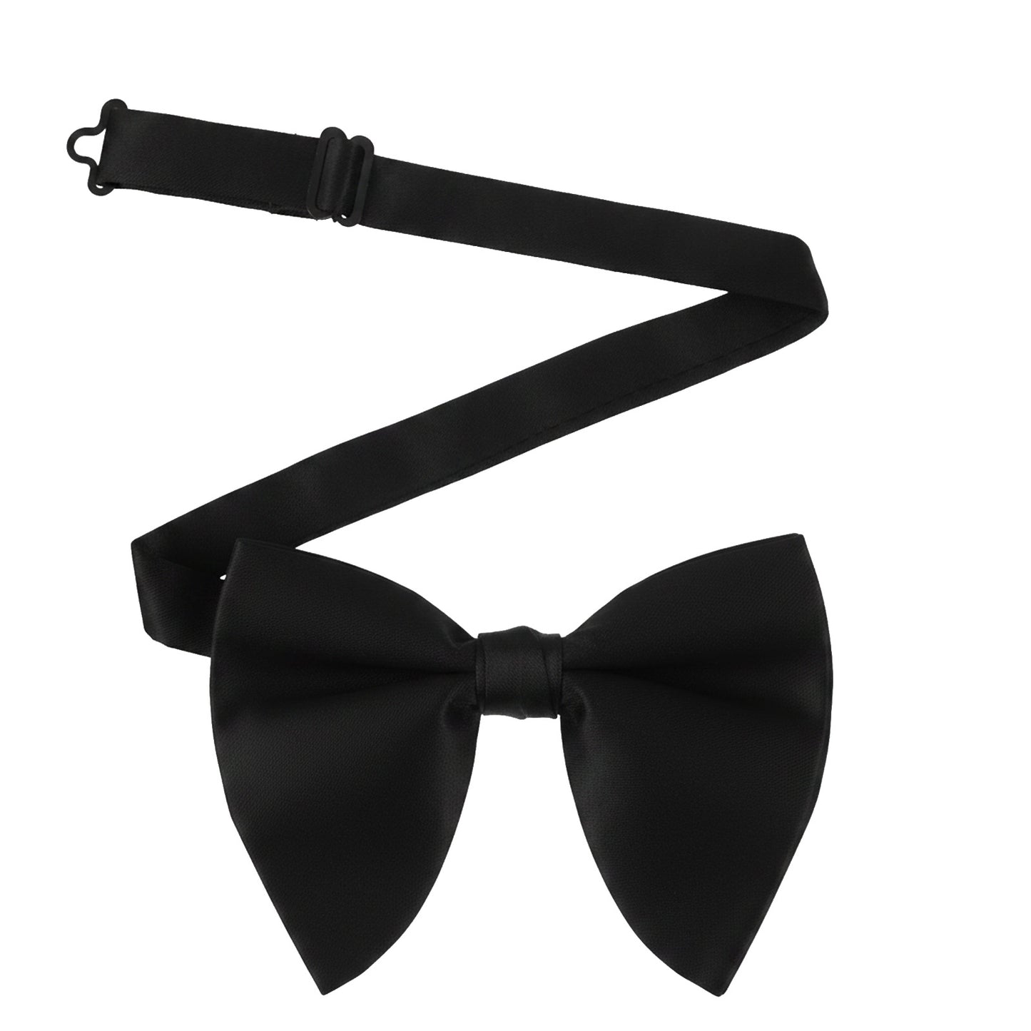 Tyqour Mens Bow Tie Black Bow Ties for Men, Pre Tied Bowtie Adjustable Bowties Men for Tuxedo, Vest, Wedding, Party, Graduation Proms Banquet Formal Wear, 5.12 x 3.94 Inch