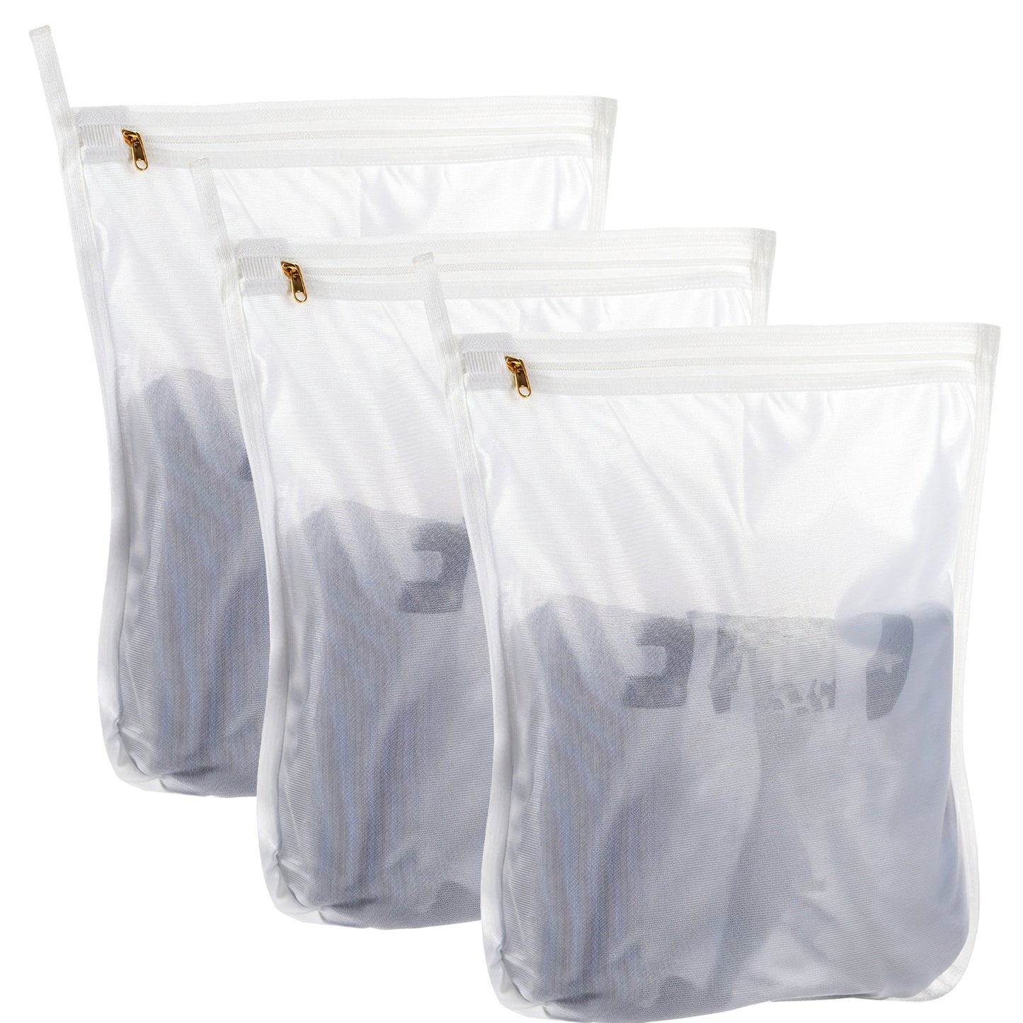 3 Pack Honeycomb Mesh Laundry Bags for Delicates, Mesh Wash Bag Travel Storage Organize Bag Durable Versatile Clothing Washing Bags for Laundry, Travel, Storage (11.81''× 7.87'')